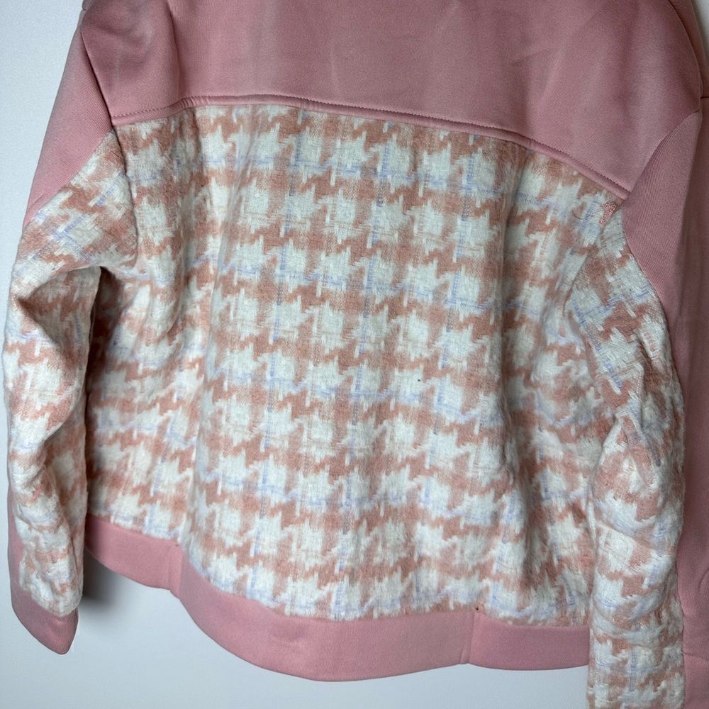 Blush pink houndstooth shacket - Picture 14 of 14